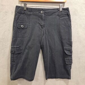 i.Q. Authentic Brand Ripstop Cargo Shorts Womens 9 Utility Y2K Gorpcore Utility